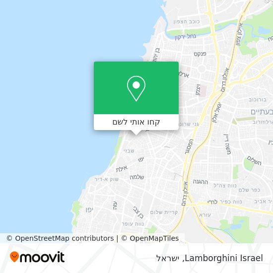 מפת Lamborghini Israel