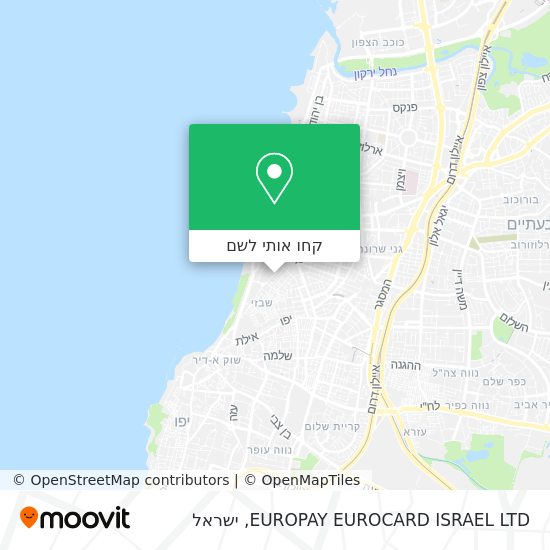 מפת EUROPAY EUROCARD ISRAEL LTD