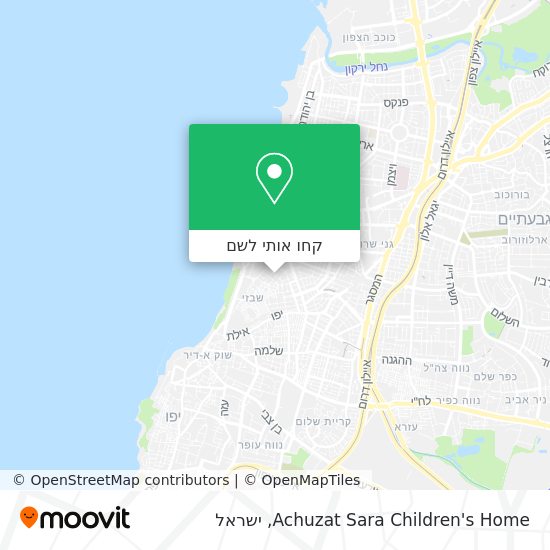 מפת Achuzat Sara Children's Home