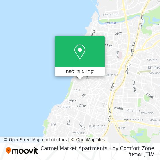מפת Carmel Market Apartments - by Comfort Zone TLV