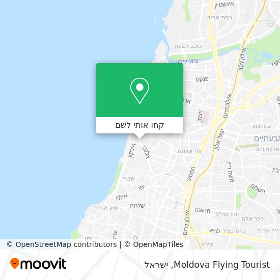 מפת Moldova Flying Tourist