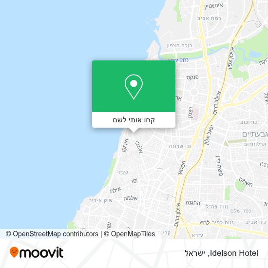 מפת Idelson Hotel