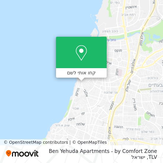 מפת Ben Yehuda Apartments - by Comfort Zone TLV
