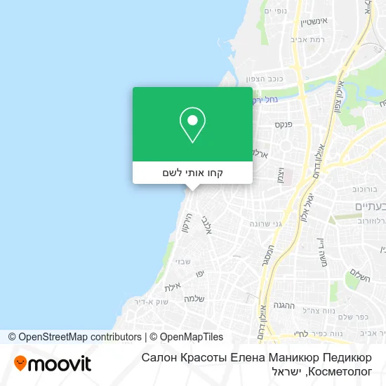 מפת Салон Красоты Елена Маникюр Педикюр Косметолог