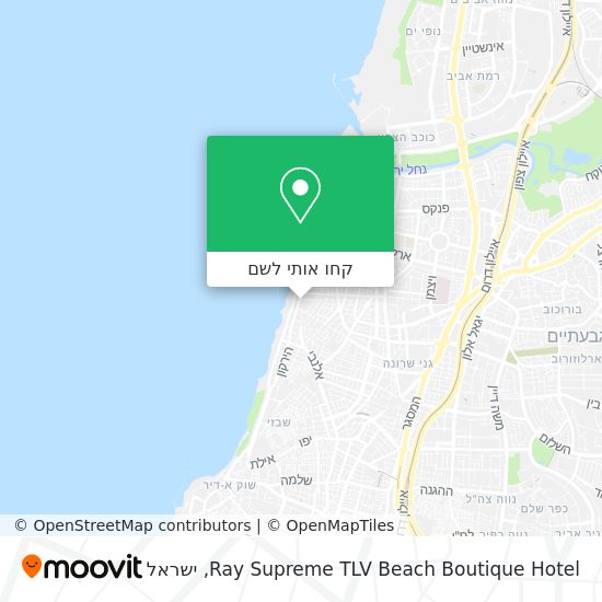 מפת Ray Supreme TLV Beach Boutique Hotel