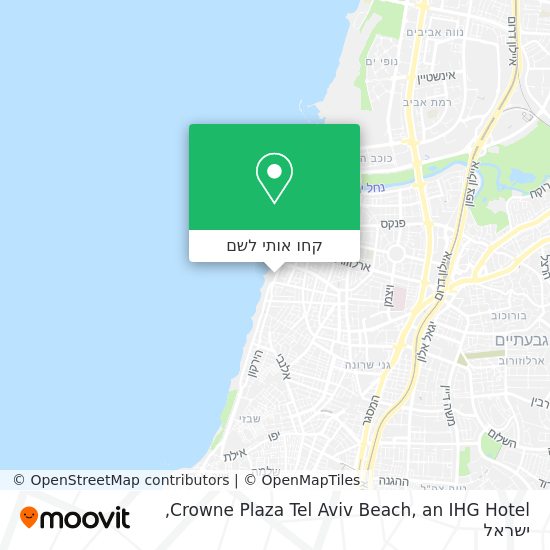 מפת Crowne Plaza Tel Aviv Beach, an IHG Hotel
