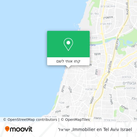 מפת Immobilier en Tel Aviv Israel