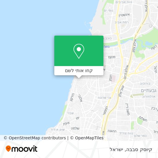 מפת קיוסק סבבה