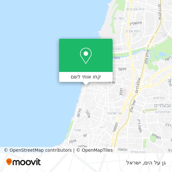 מפת גן על הים