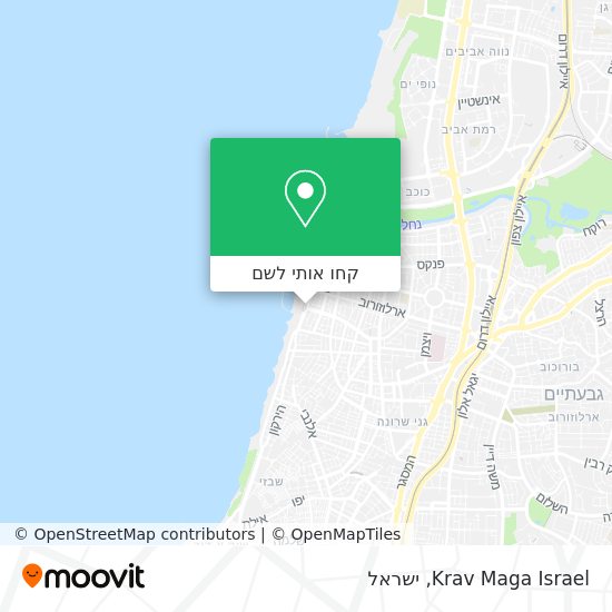 מפת Krav Maga Israel