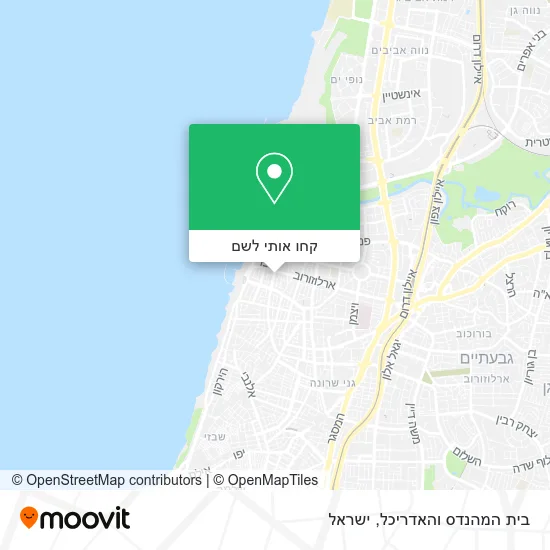 מפת בית המהנדס והאדריכל