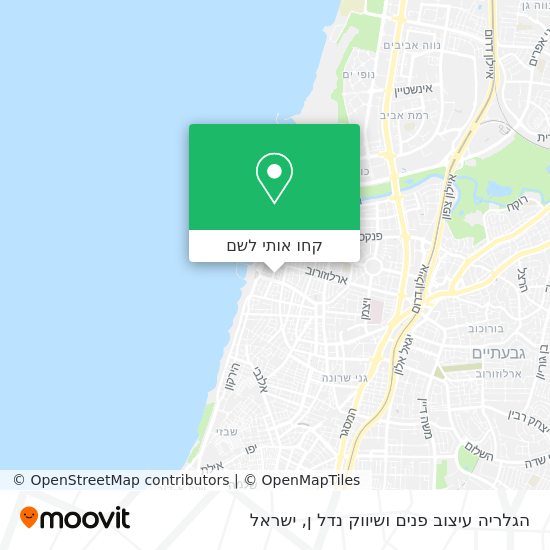 מפת הגלריה עיצוב פנים ושיווק נדל ן