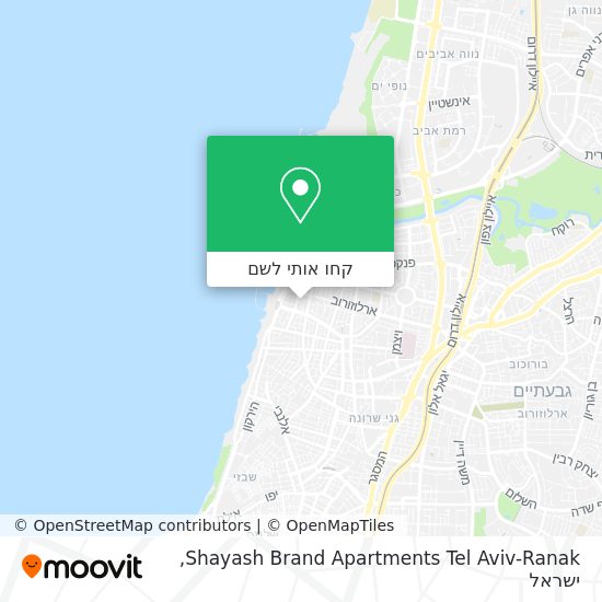 מפת Shayash Brand Apartments Tel Aviv-Ranak