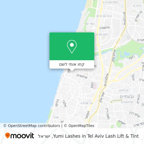 מפת Yumi Lashes in Tel Aviv Lash Lift & Tint