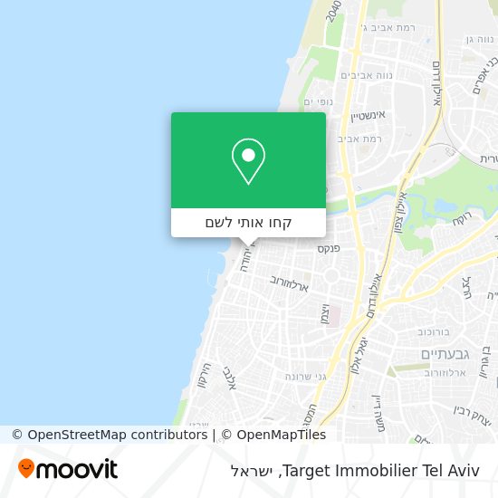 מפת Target Immobilier Tel Aviv