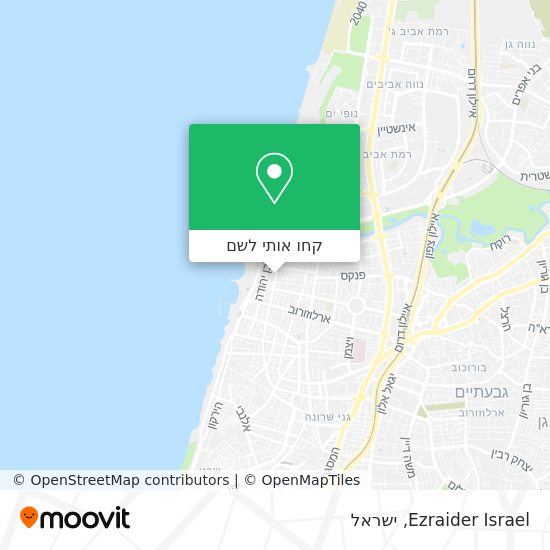 מפת Ezraider Israel