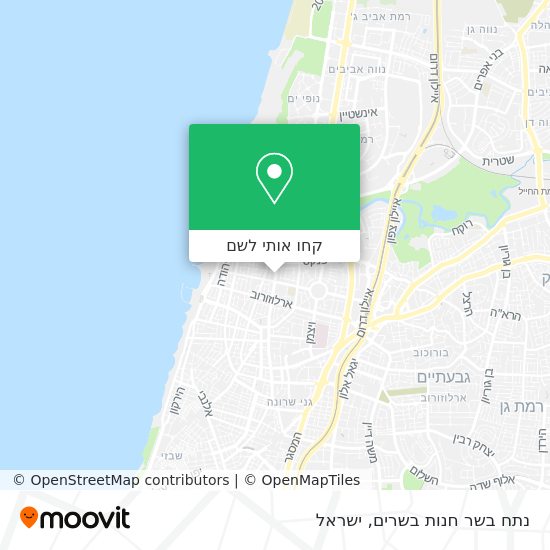 מפת נתח בשר חנות בשרים