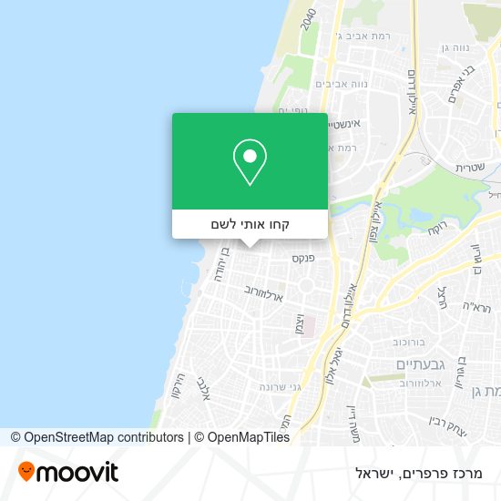 מפת מרכז פרפרים