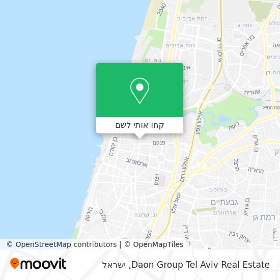 מפת Daon Group Tel Aviv Real Estate