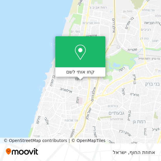 מפת אחוזת החוף