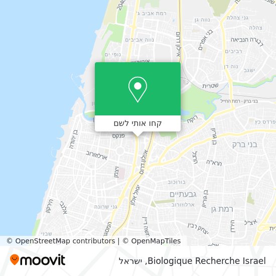 מפת Biologique Recherche Israel