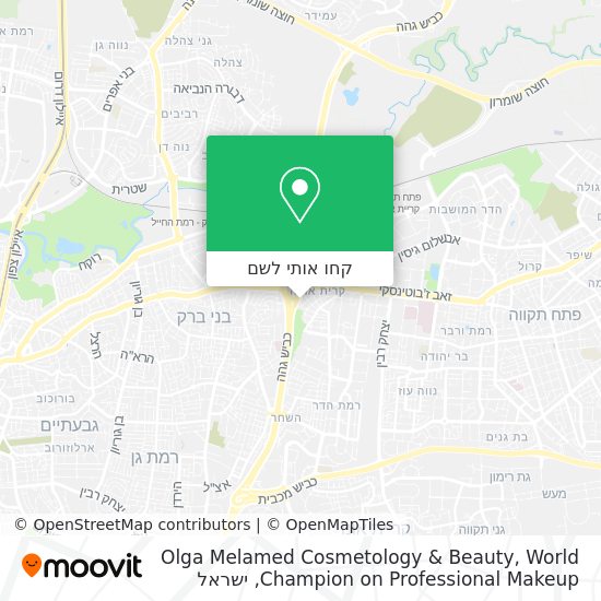 מפת Olga Melamed Cosmetology & Beauty, World Champion on Professional Makeup