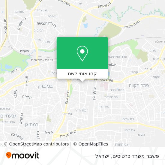 מפת פשבר משרד כרטיסים