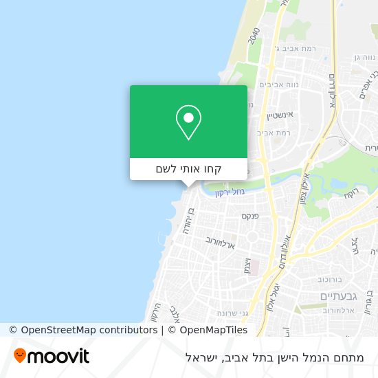 מפת מתחם הנמל הישן בתל אביב