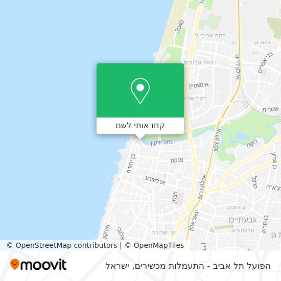 מפת הפועל תל אביב - התעמלות מכשירים