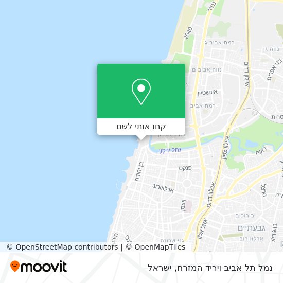 מפת נמל תל אביב ויריד המזרח