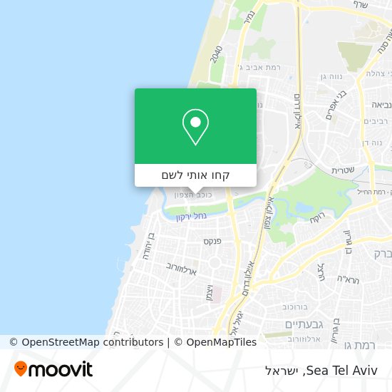 מפת Sea Tel Aviv