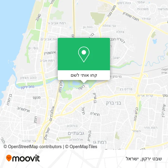 מפת שבט ירקון