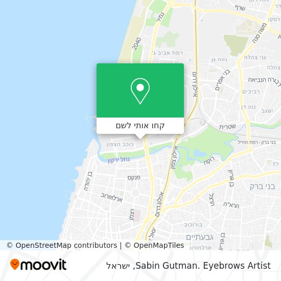 מפת Sabin Gutman. Eyebrows Artist