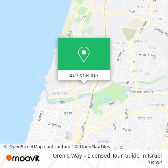 מפת Oren's Way - Licensed Tour Guide in Israel