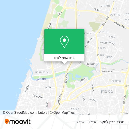 מפת מרכז רבין לחקר ישראל