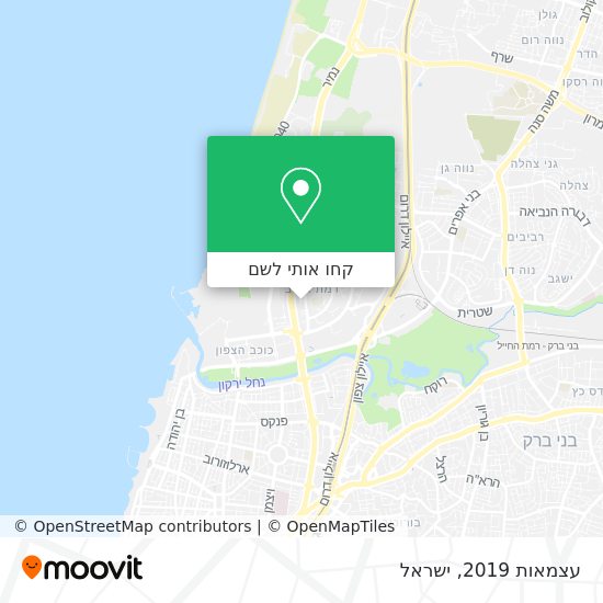 מפת עצמאות 2019