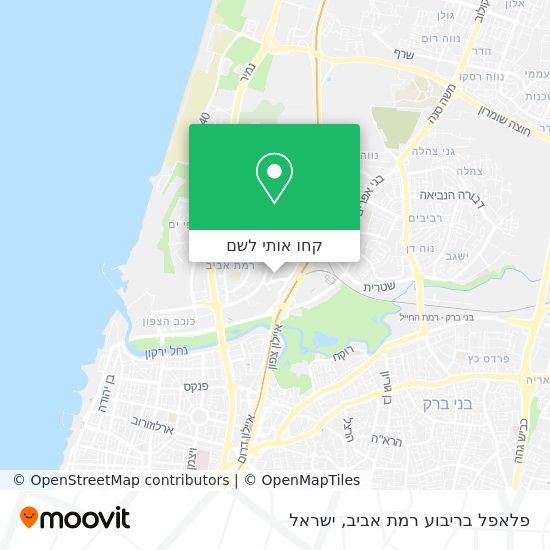 מפת פלאפל בריבוע רמת אביב