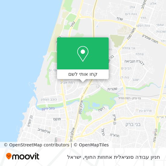 מפת חניון עבודה סוציאלית אחוזות החוף