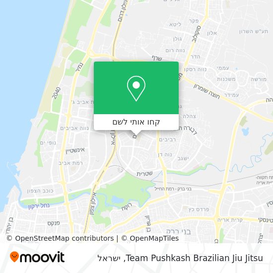 מפת Team Pushkash Brazilian Jiu Jitsu