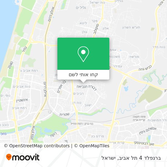 מפת ברנפלד 4 תל אביב
