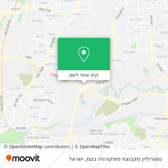 מפת גסטרוליין מקבוצת פופקורניה בעמ
