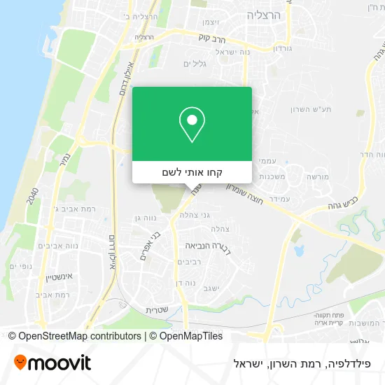 מפת פילדלפיה, רמת השרון