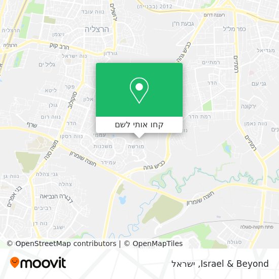 מפת Israel & Beyond