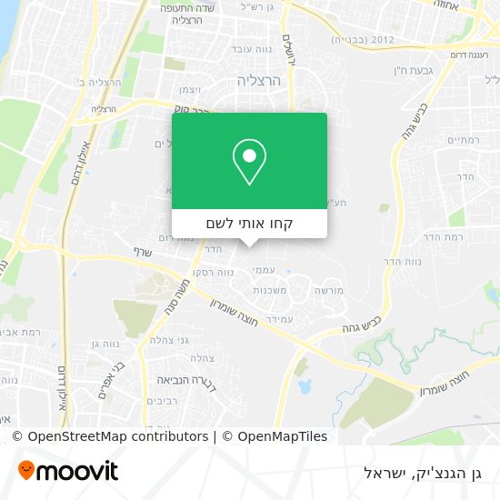 מפת גן הגנצ'יק