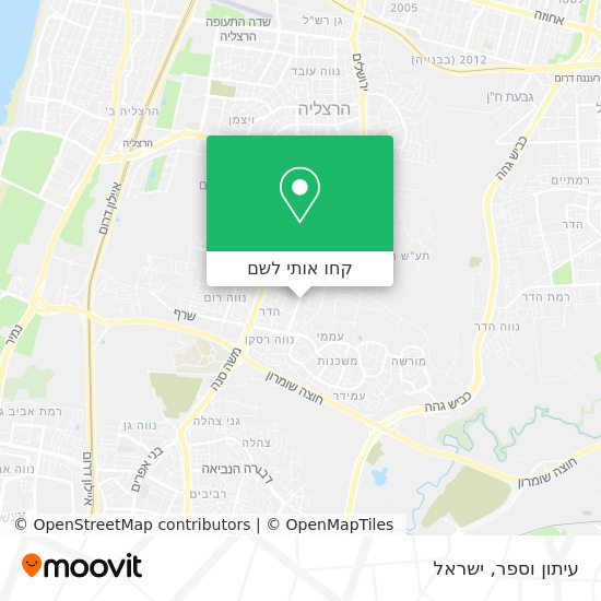 מפת עיתון וספר