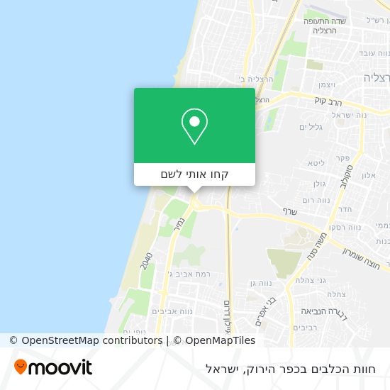 מפת חוות הכלבים בכפר הירוק