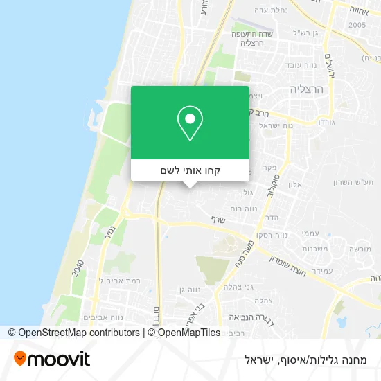 מפת מחנה גלילות/איסוף