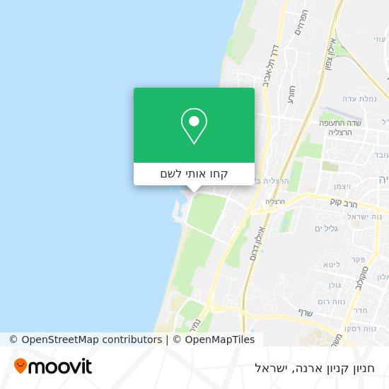מפת חניון קניון ארנה