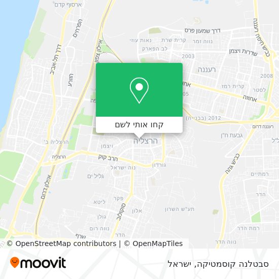מפת סבטלנה קוסמטיקה