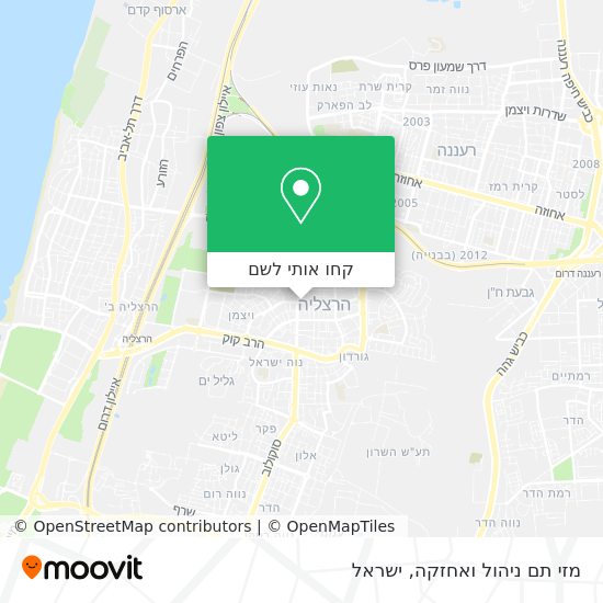 מפת מזי תם ניהול ואחזקה